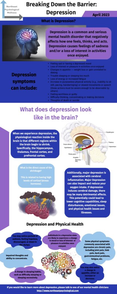 depression on its effects on the brain and physical health