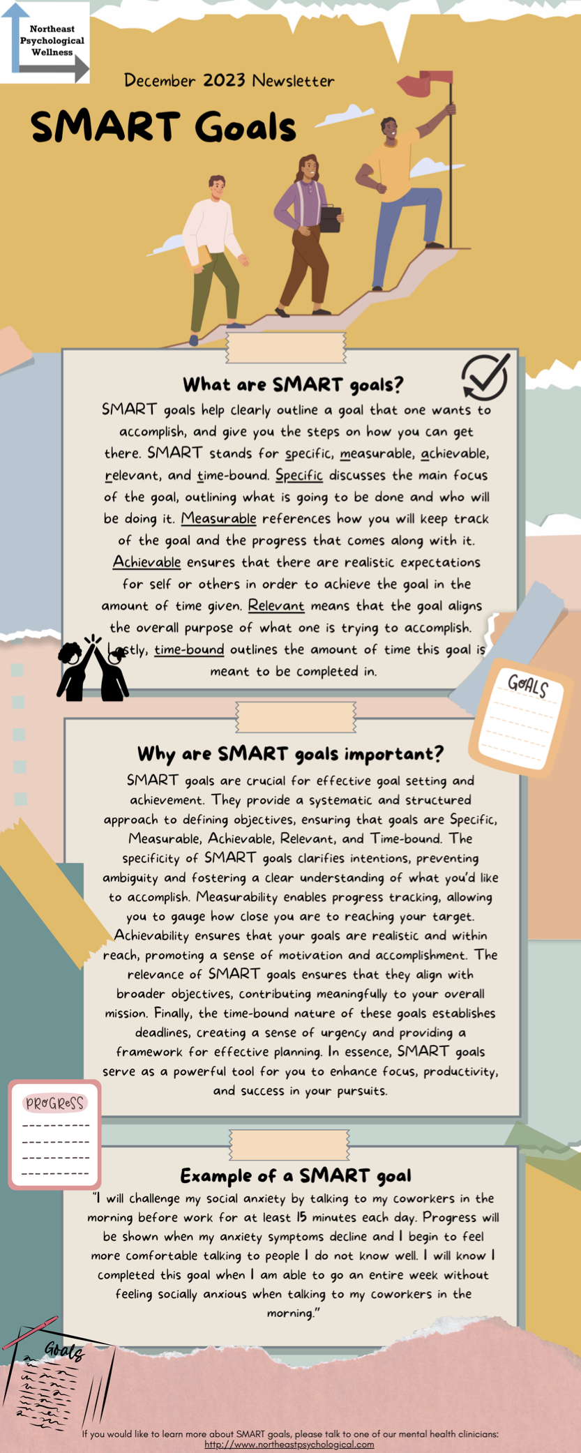 Newsletter Goals SMART Goals